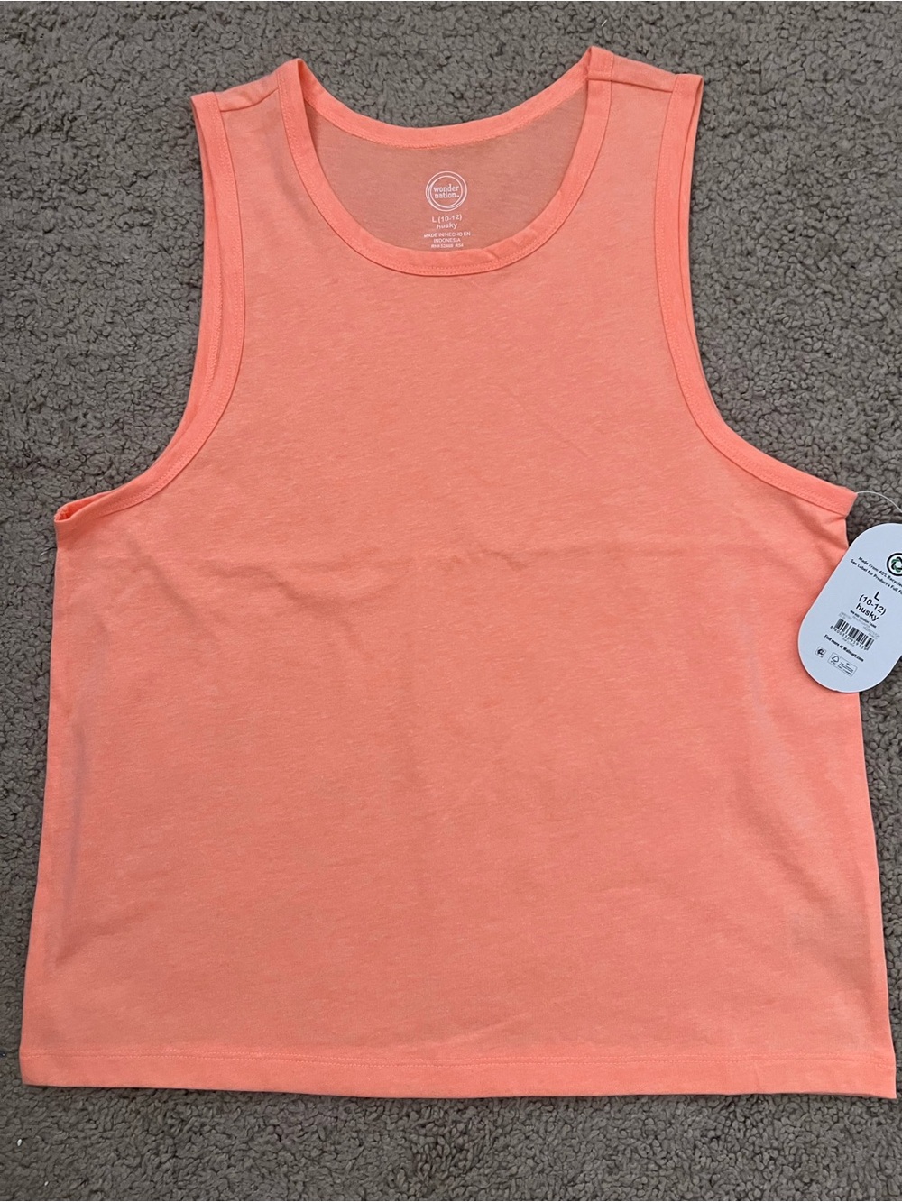 wonder nation Coral Sleeveless Tank Top